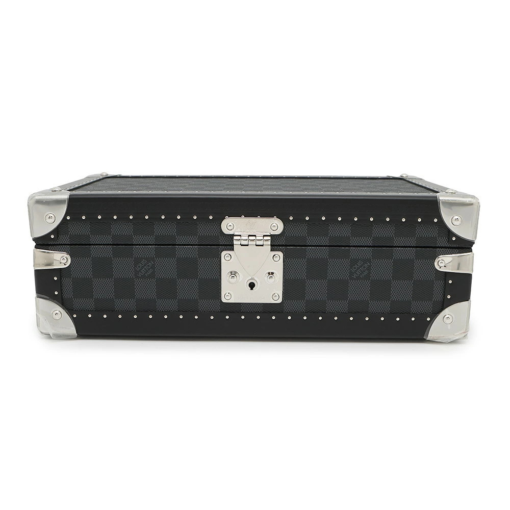 Louis Vuitton Damier Graphite Black Coffret Montres Watch Case Black